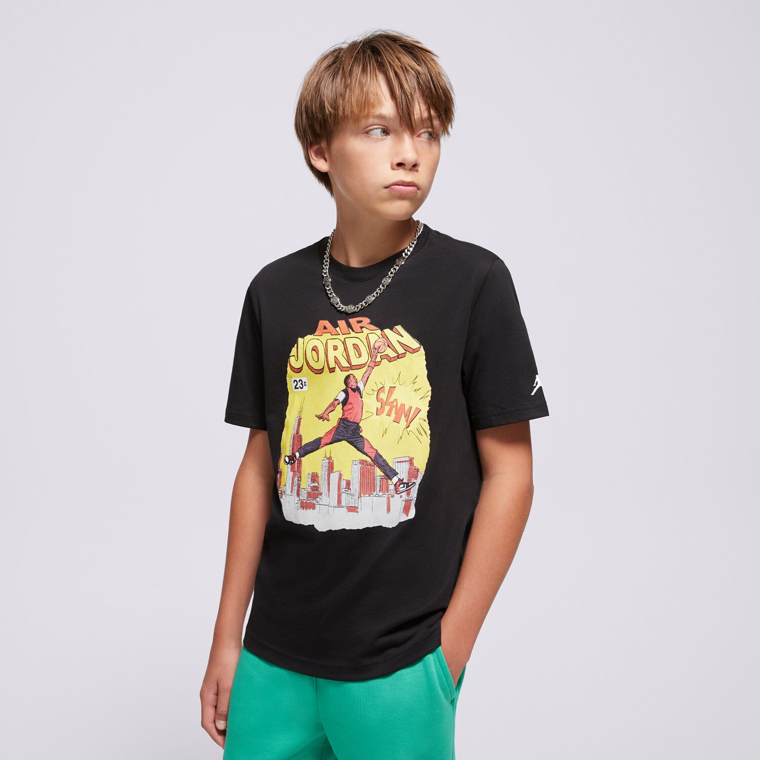 Kinder T-Shirt JORDAN T-SHIRT JDB COMIC SLAM BOY 95F315-023 Schwarz