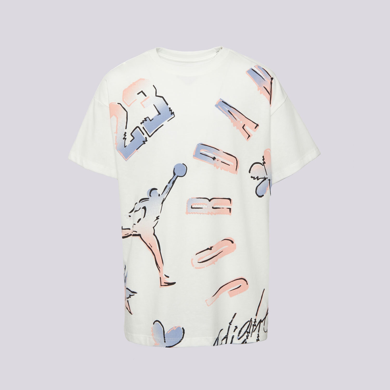 Kinder T-Shirt JORDAN T-SHIRT JDG 23 THROWBACK SS TEE GIRL 45F263-782 creme