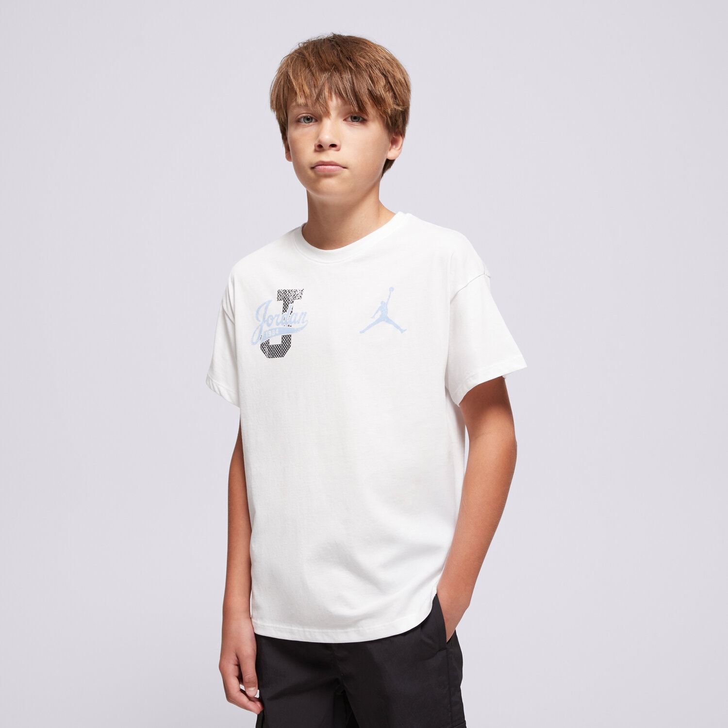 Kinder T-Shirt JORDAN T-SHIRT JDG DISTRESSED COLLIGIATE G 45F223-001 Weiß