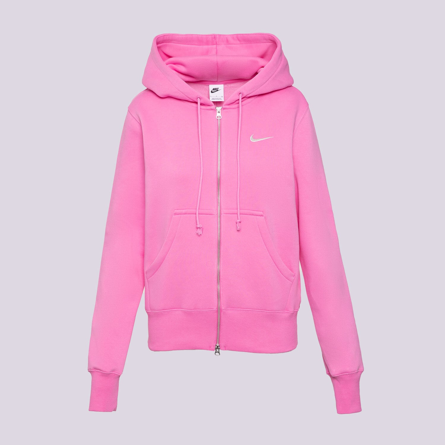 Damen NIKE SWEATSHIRT MIT REIßVERSCHLUSS Z KAPTUREM W NSW PHNX FLC HJ0995-675 Rosa