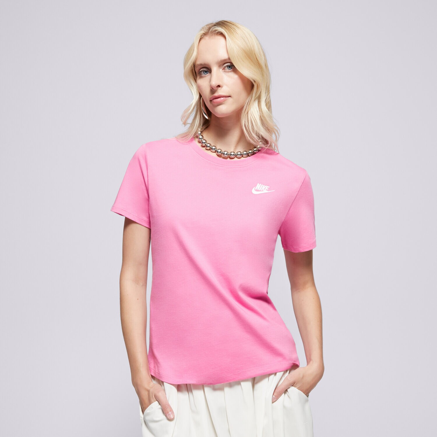 Damen T-Shirt NIKE T-SHIRT W NSW CLUB SS TEE DX7902-675 Rosa