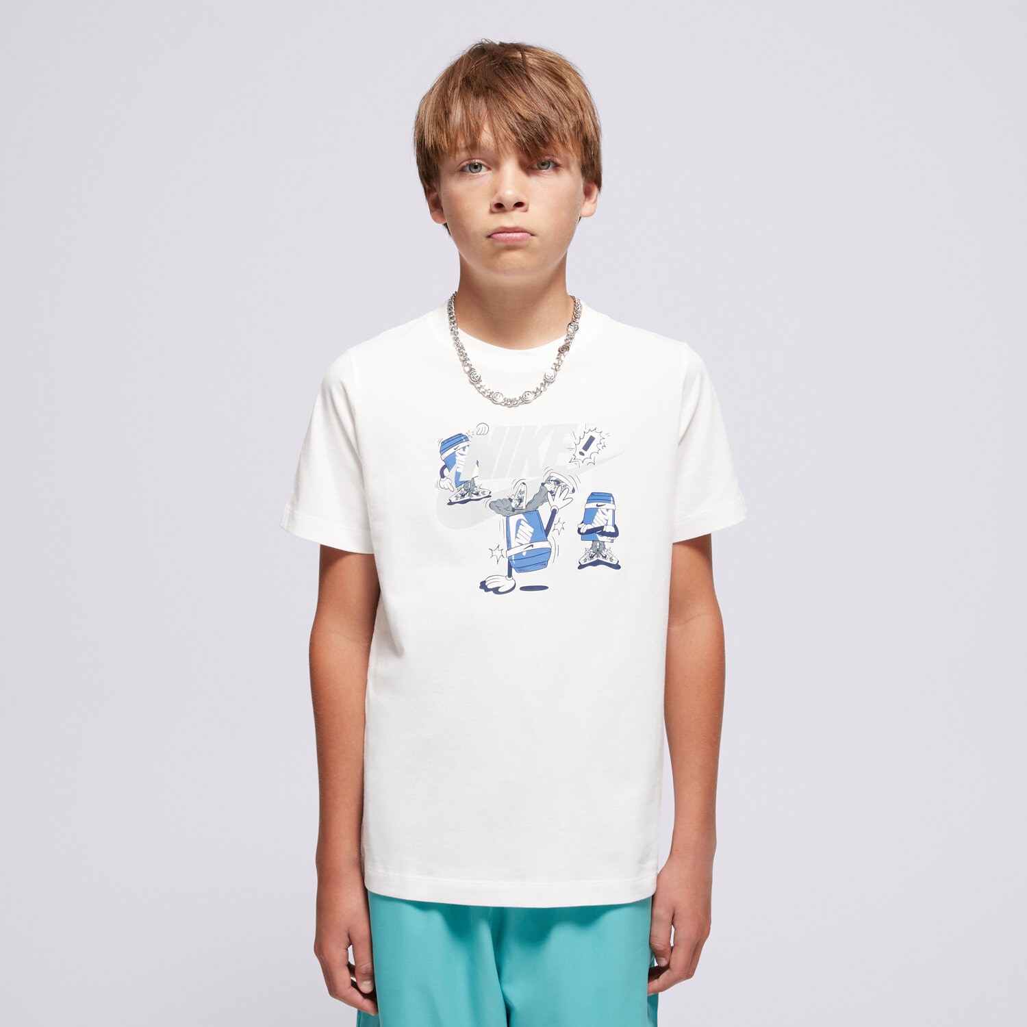 Kinder T-Shirt NIKE T-SHIRT K NSW TEE BOXY BREAK DANCE BOY HV5214-100 Weiß