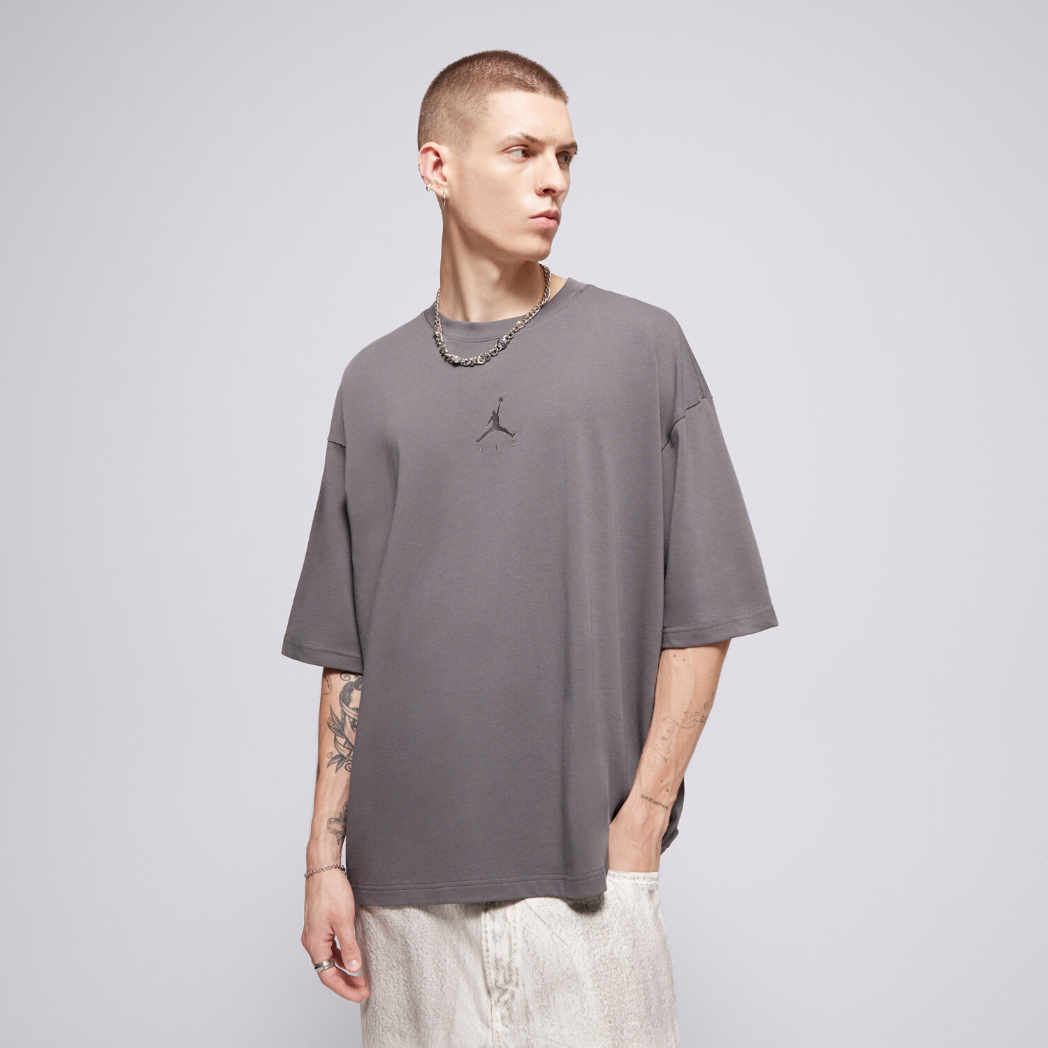 Herren T-Shirt JORDAN T-SHIRT JORDAN FLIGHT ESSENTIALS IB7345-068 Grau