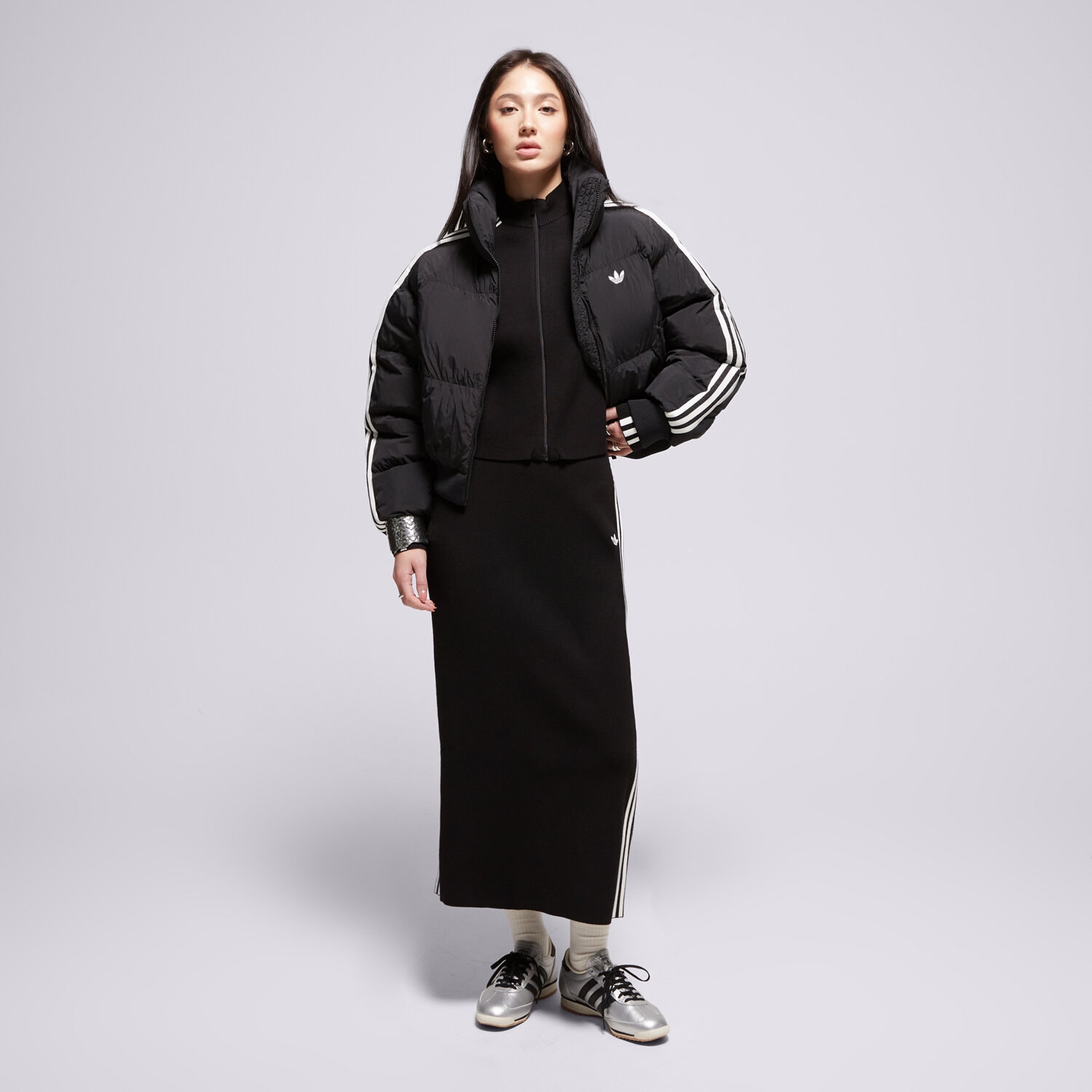 Damen Rock ADIDAS ROCK KNIT 3S SKIRT JW2661 Schwarz