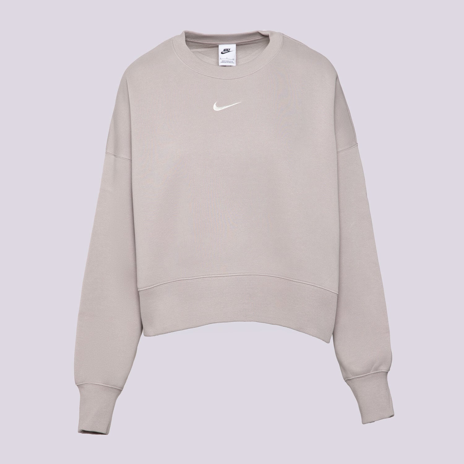 Damen NIKE SWEATSHIRT W NSW PHNX FLC OOS CREW DQ5761-009 Grau