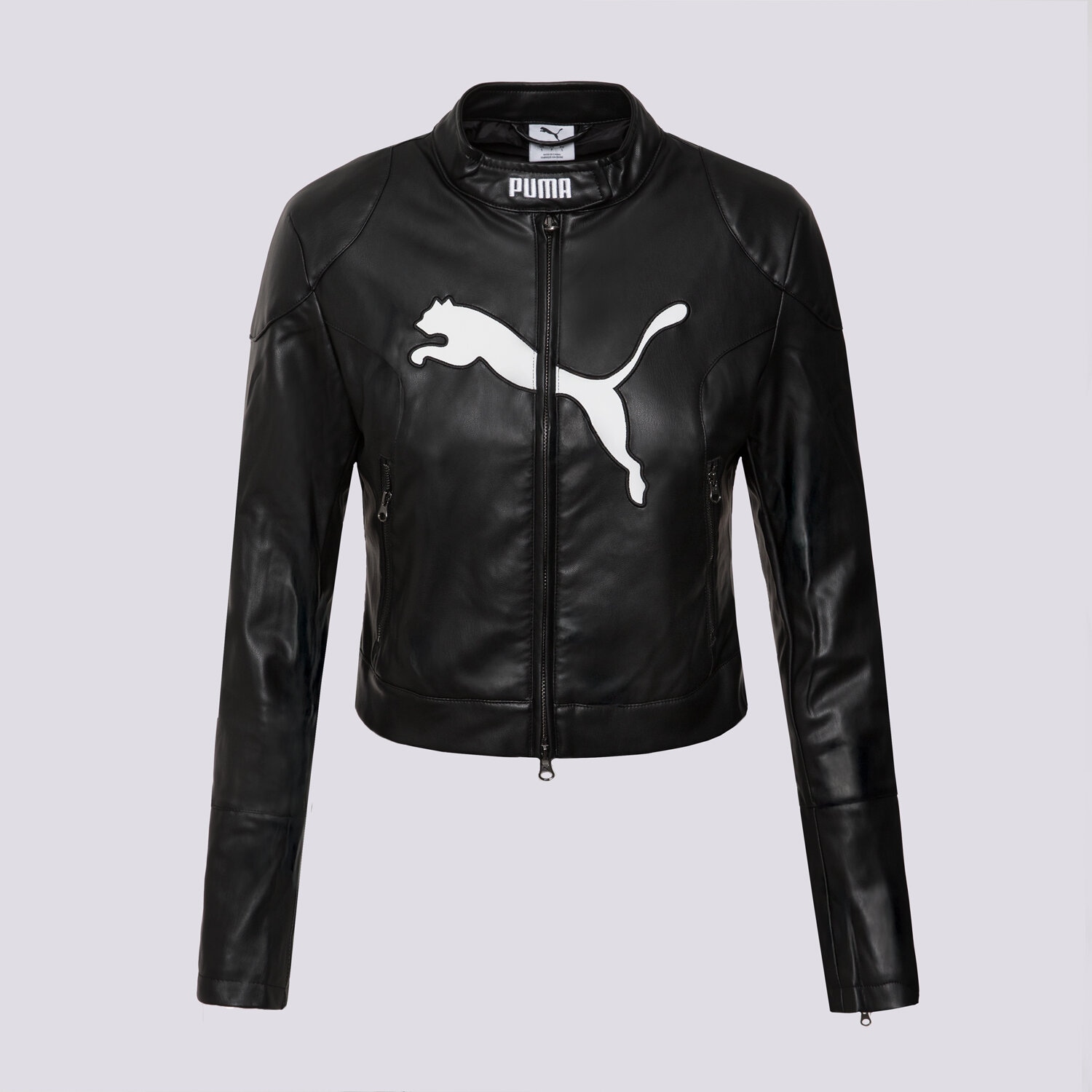 Damen Übergangsjacke PUMA JACKE FUTURE.PUMA.ARCHIVE PLEATHER RACER JACKET 632170 01 Schwarz