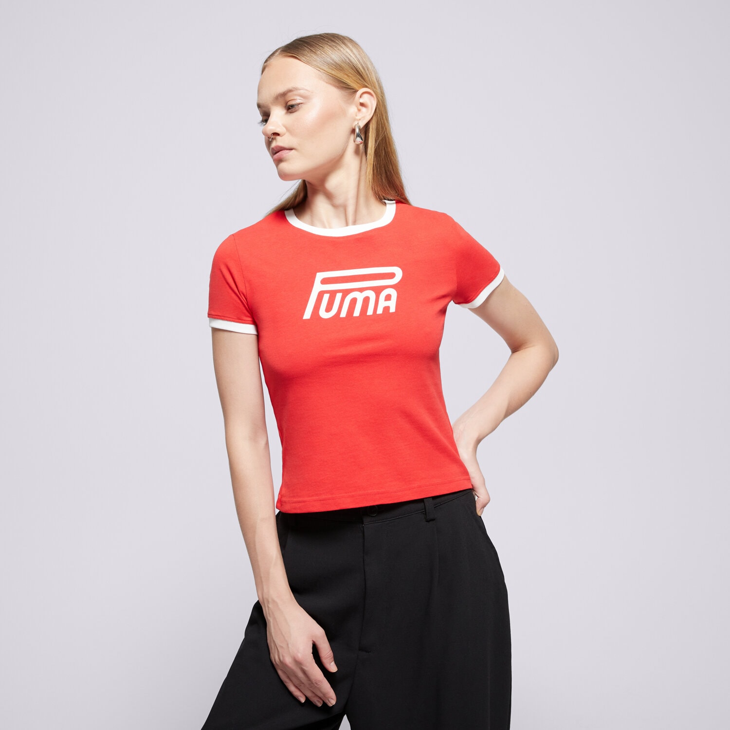 Damen T-Shirt PUMA T-SHIRT FUTURE.PUMA.ARCHIVE GRAPHIC SLIM TEE 632122 11 Rot