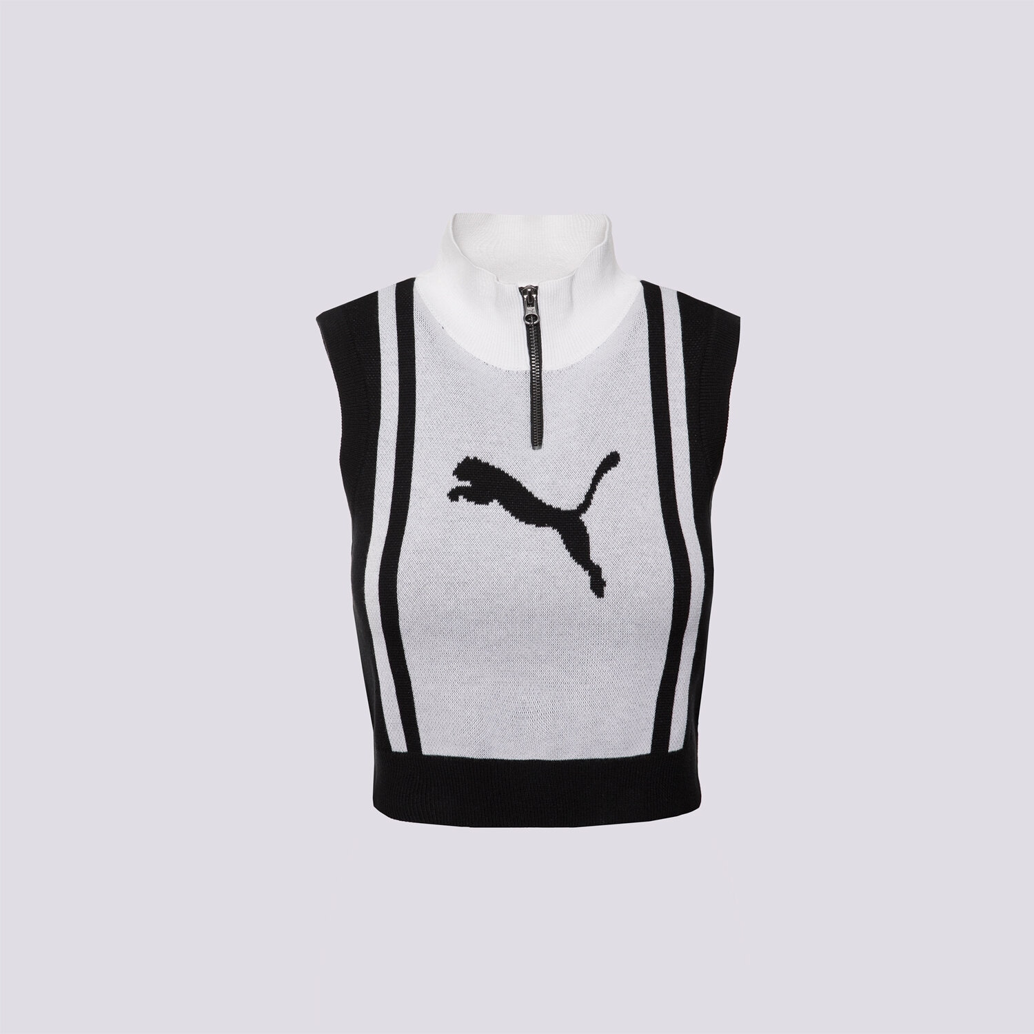 Damen Weste PUMA WESTE FUTURE.PUMA.ARCHIVE HALF-ZIP KNITTED TANK 632126 01 Schwarz