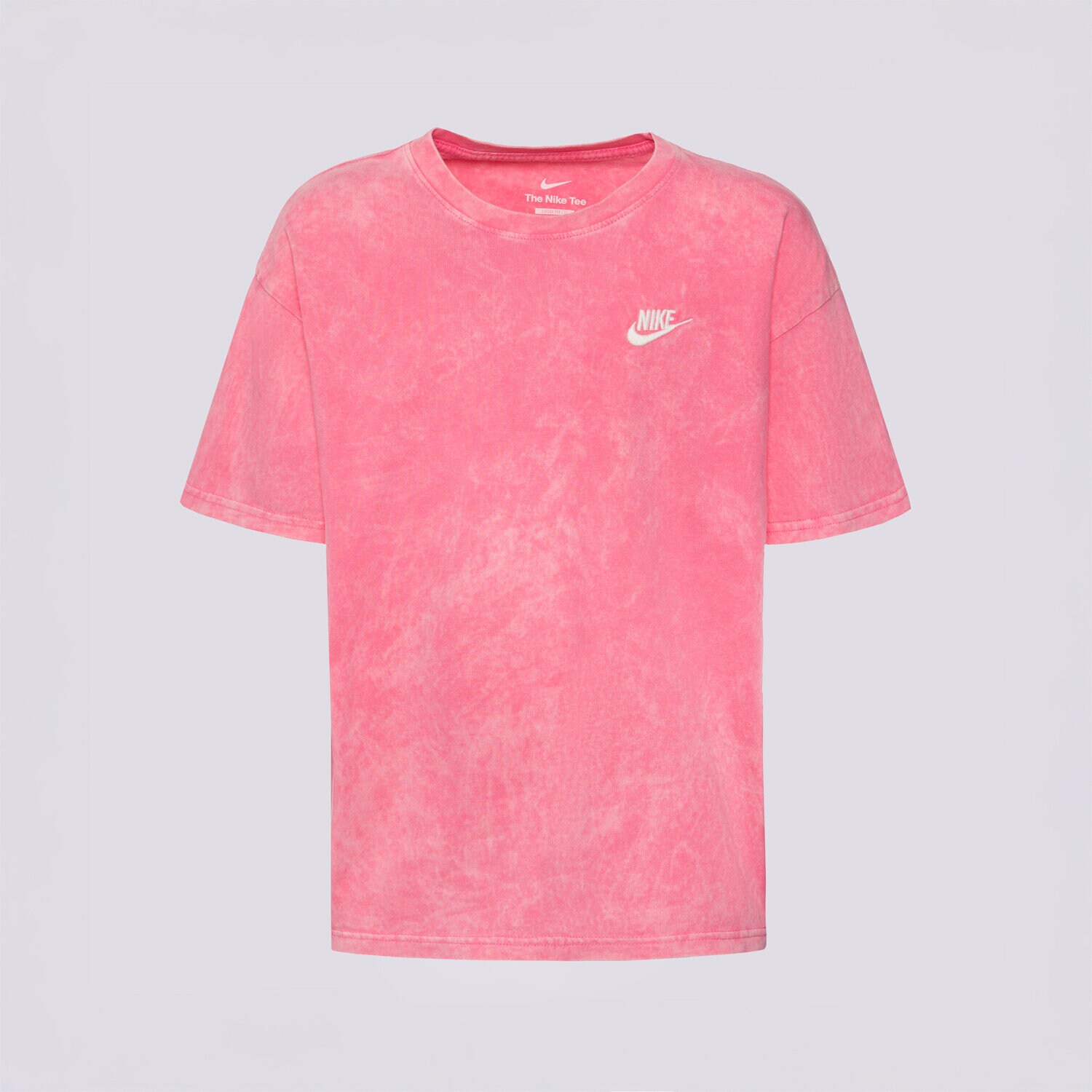 Kinder T-Shirt NIKE T-SHIRT K NSW CLUB WASH TEE GIRL IH3584-684 Rosa