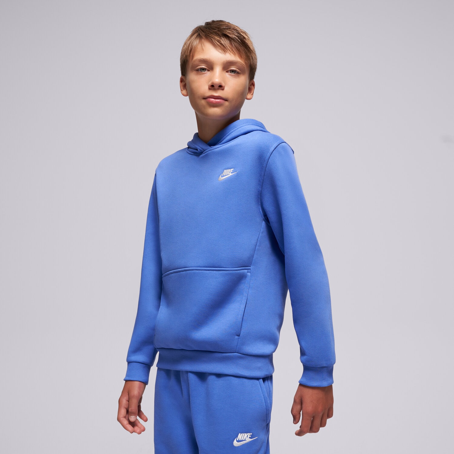 Kinder NIKE HOODIE K NSW CLUB FLC HDY LBR BOY FD3000-411 Blau