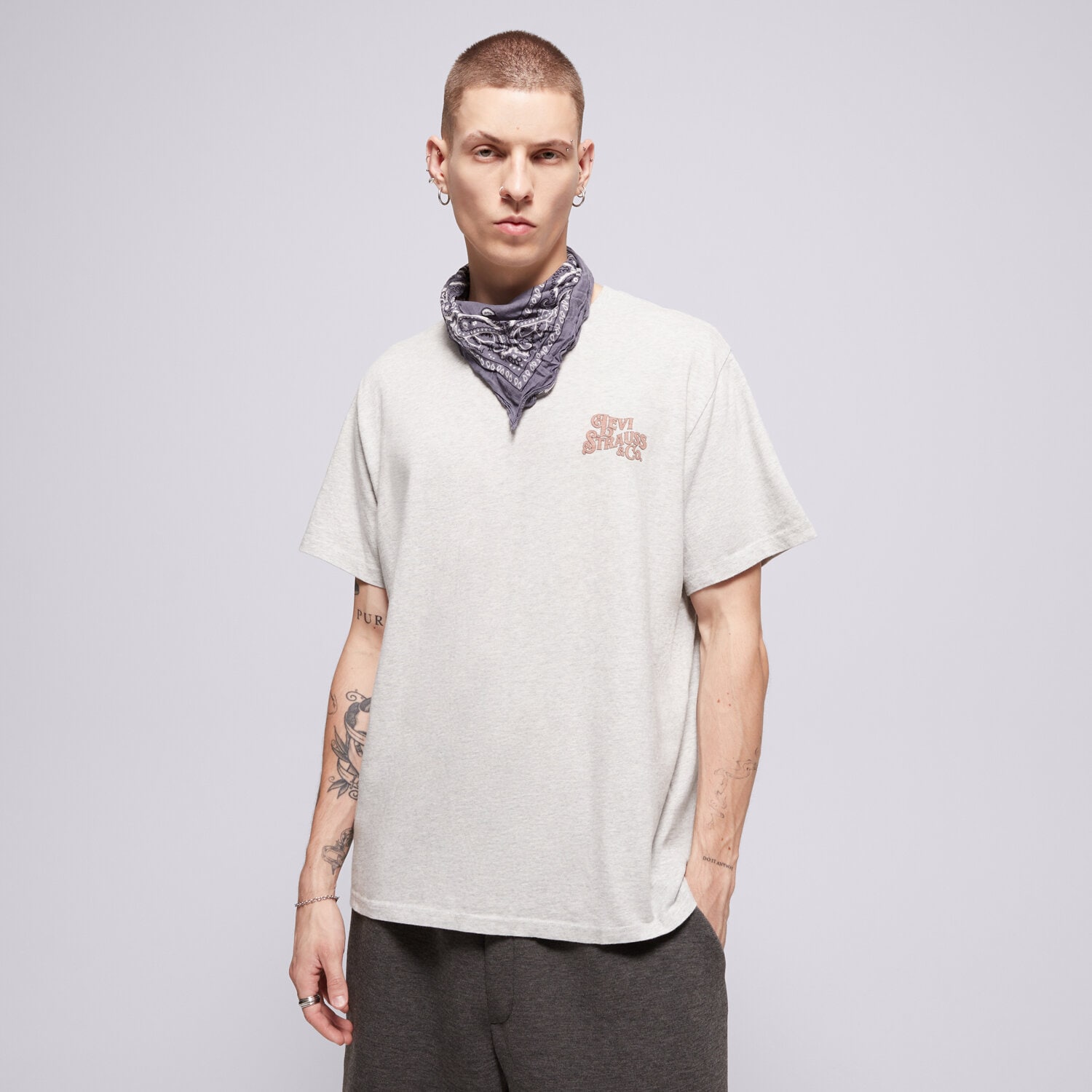 Herren T-Shirt LEVI'S T-SHIRT SS RELAXED FIT TEE GREYS 16143-1816 Grau