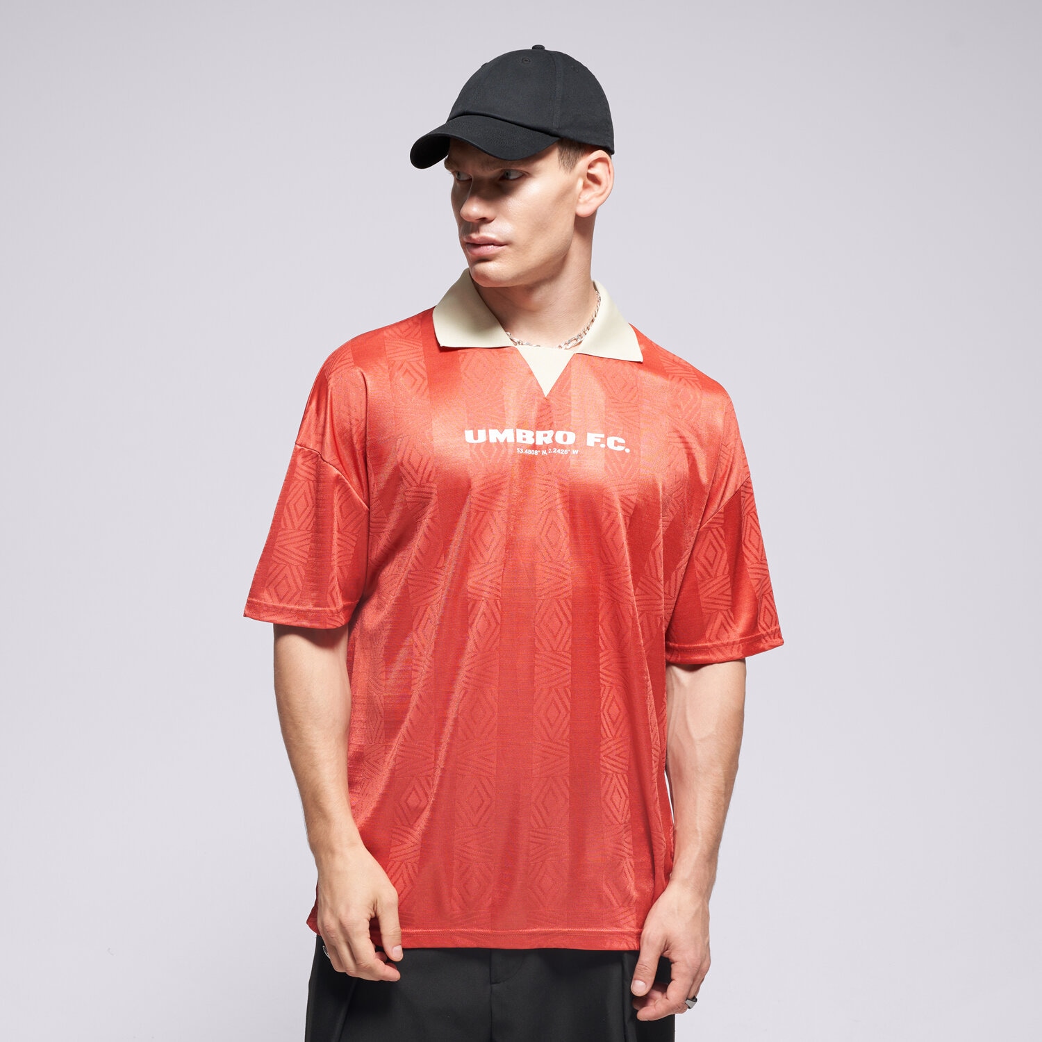 Herren T-Shirt UMBRO T-SHIRT FOOTBALL SHIRT 66633U-MSN Rot
