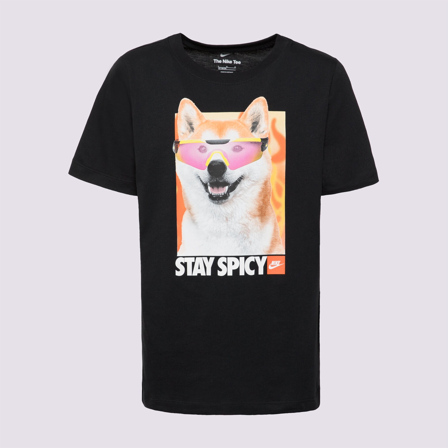 Kinder T-Shirt NIKE T-SHIRT K NSW TEE PHOTO SHIBA GIRL HV5206-010 Schwarz