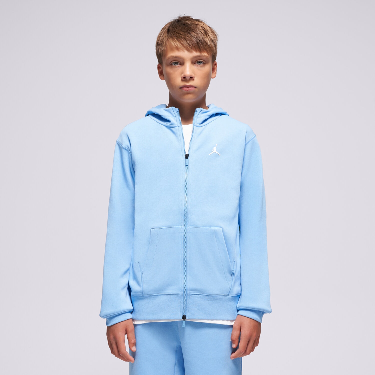 Kinder JORDAN SWEATSHIRT MIT REIßVERSCHLUSS Z KAPTUREM JDB MJ SPORT 95D273-B9F Blau