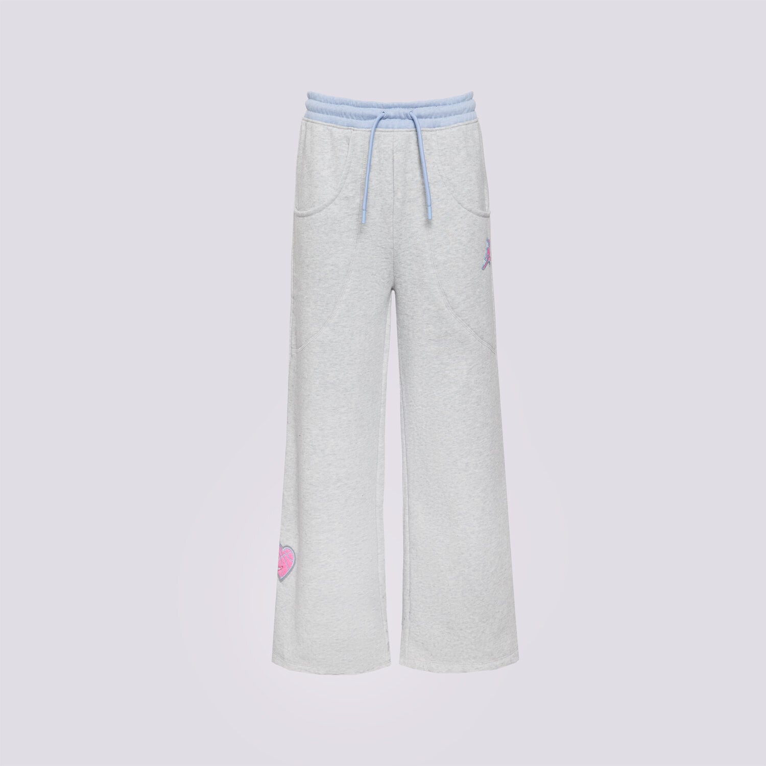 Kinder Hosen JORDAN HOSE JDG BLUE JEANS & BLING FLC PAN GIRL 45F194-G2H Grau