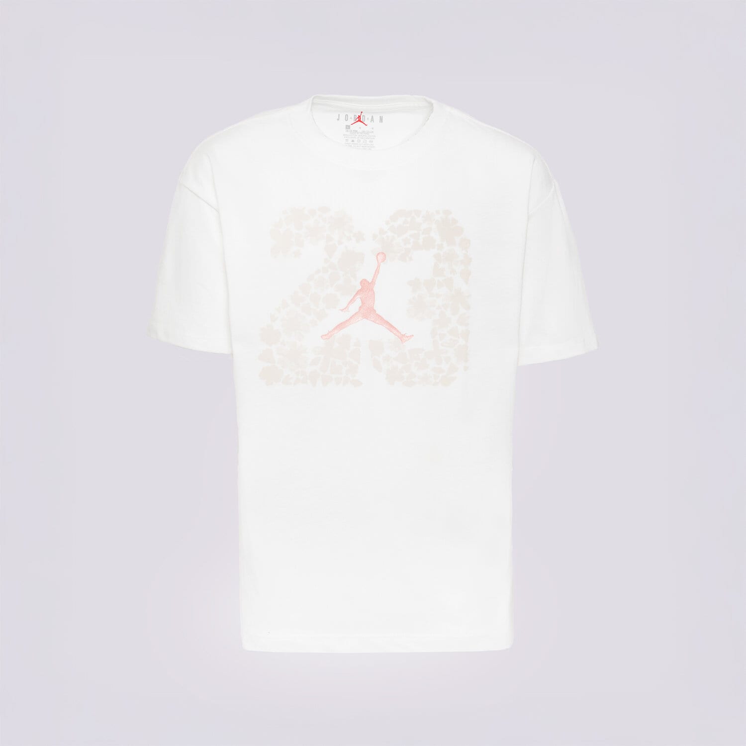 Kinder T-Shirt JORDAN T-SHIRT JDG 23 FLORAL SS TEE GIRL 45F261-782 creme