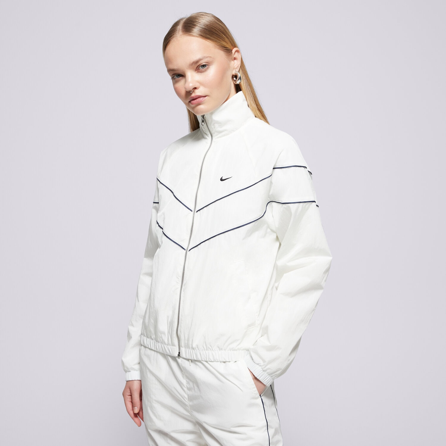Damen Übergangsjacke NIKE JACKE W NSW NK WR WVN UV FZ JKT FV6304-135 creme