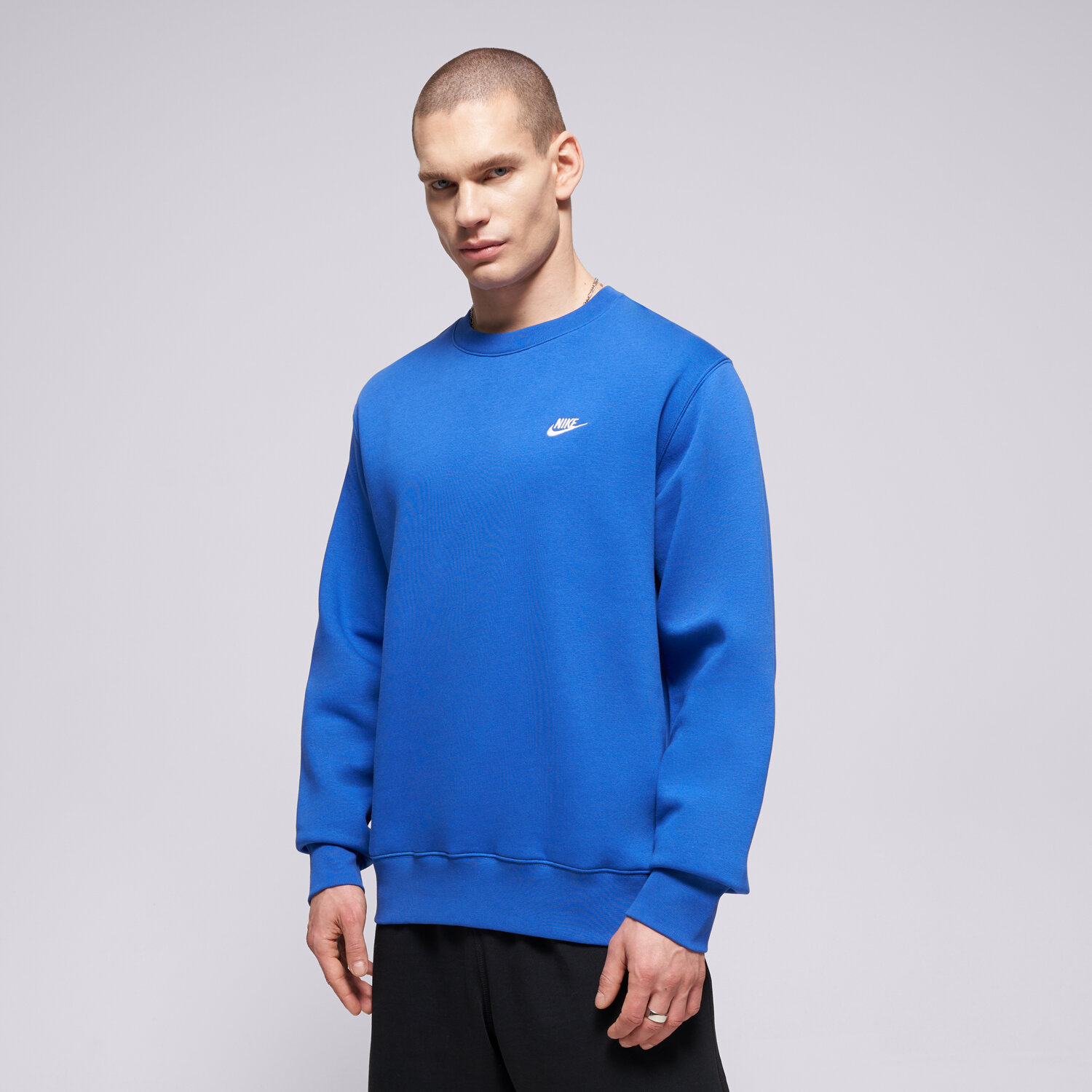 Herren NIKE SWEATSHIRT M NK CLUB BB CREW FN3886-480 Blau