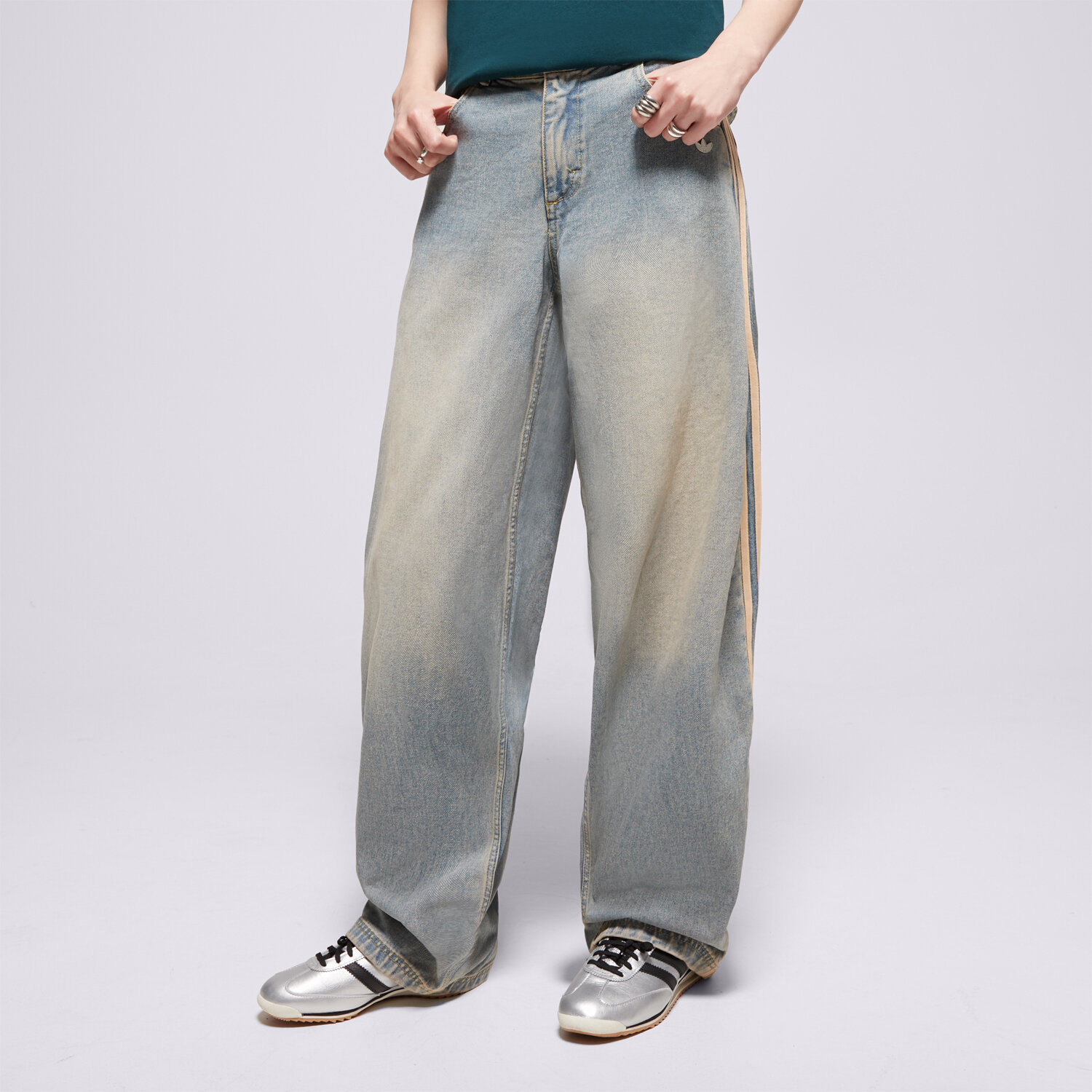 Damen Hosen ADIDAS HOSE P ESS DENIM PNT JY2868 Blau