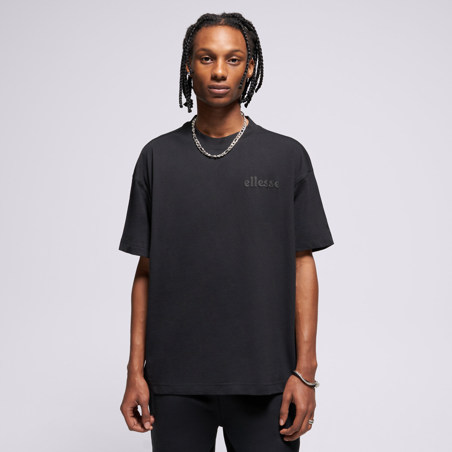 Herren T-Shirt ELLESSE T-SHIRT ENTRIAMO TEE BLK SHB23150011 Schwarz