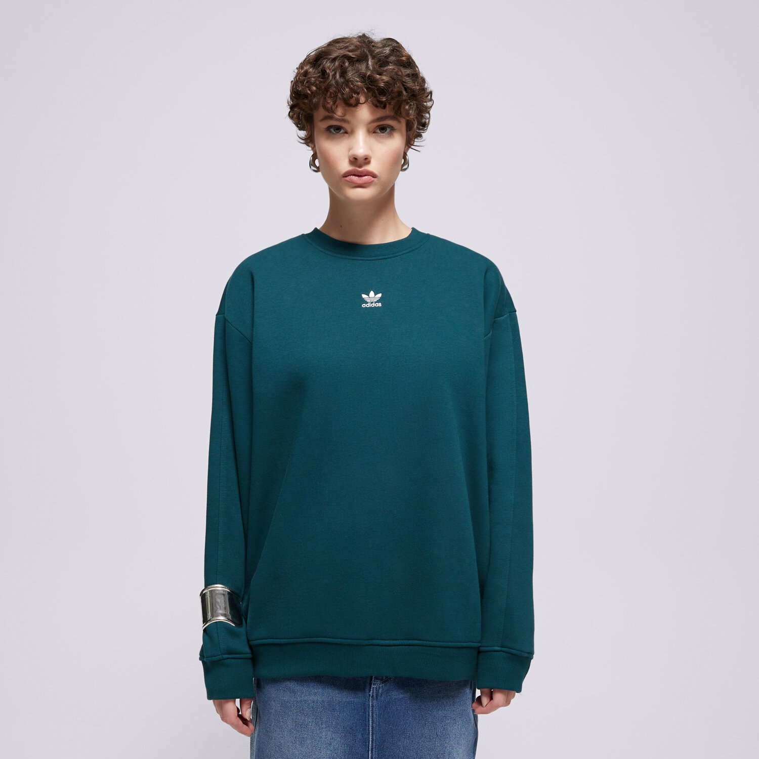 Damen ADIDAS SWEATSHIRT ESS CREW FL OS JX2829 Grün