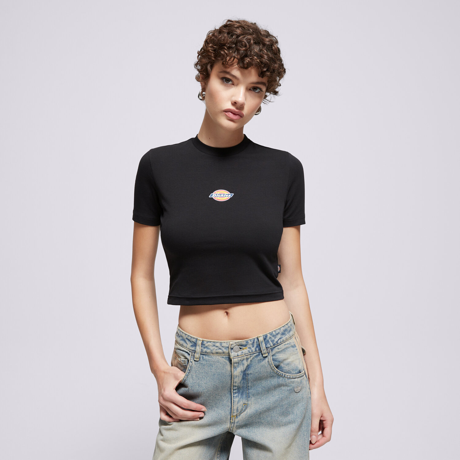 Damen T-Shirt DICKIES T-SHIRT MAPLE VALLEY TEE DK0A4XPOBLK1 Schwarz