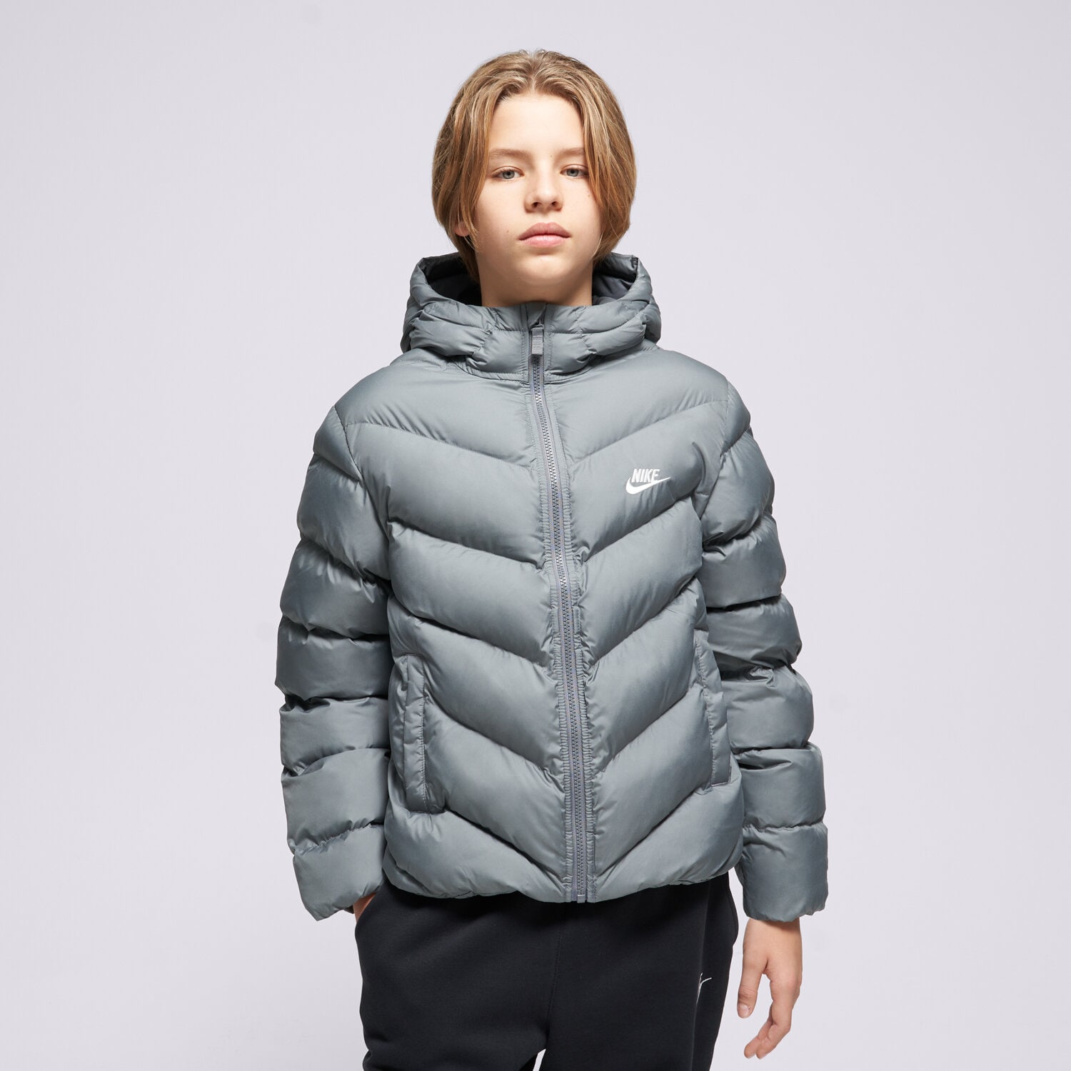 Kinder Übergangsjacke NIKE DAUNENJACKE K NSW TF ADP PUFFER BOY HQ4976-084 Grau