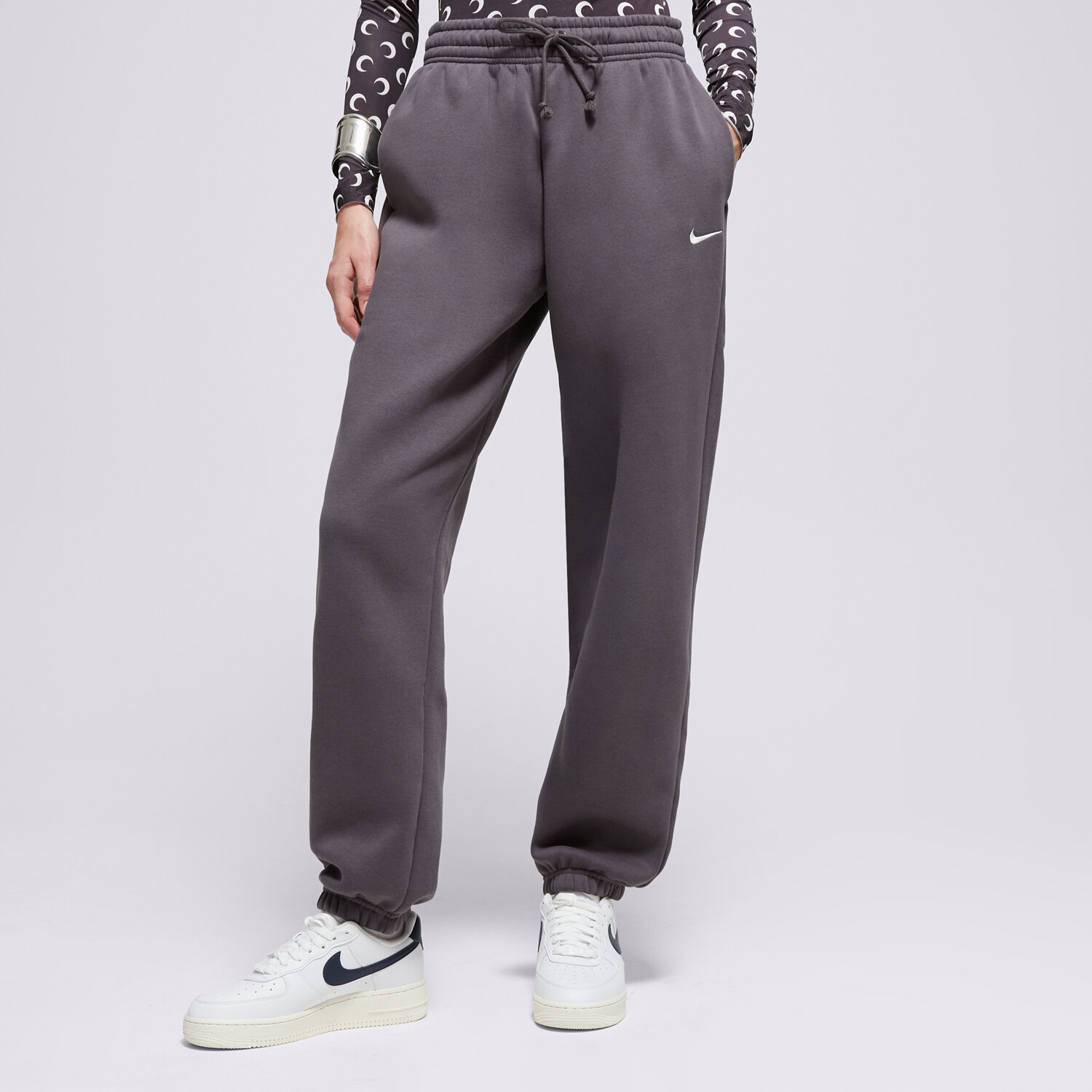 Damen Hosen NIKE HOSE W NSW PHNX FLC HR OS PANT 2 FZ5996-036 Grau