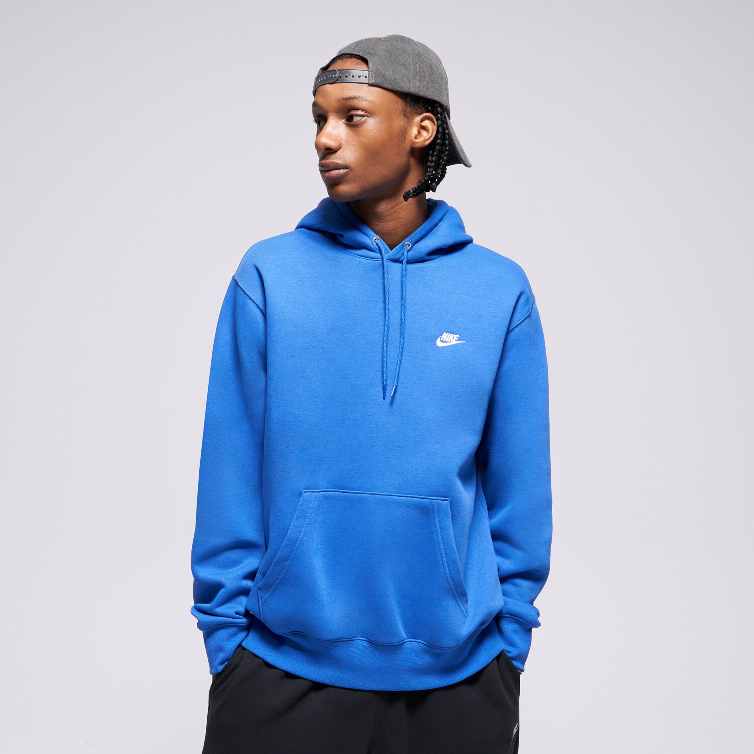 Herren NIKE HOODIE M NK CLUB BB PO HOODIE FN3859-480 Blau