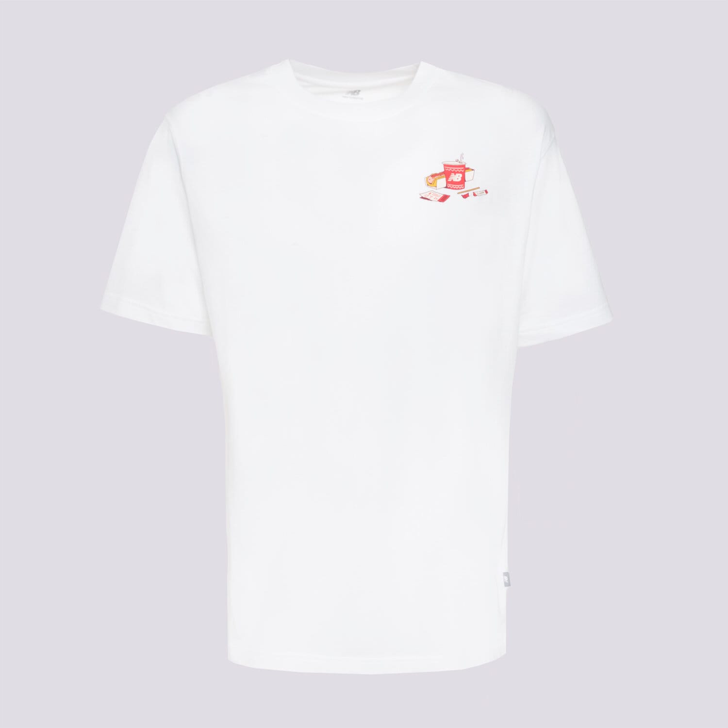 Herren T-Shirt NEW BALANCE T-SHIRT SPECTATOR T-SHIRT MT53931WT Weiß