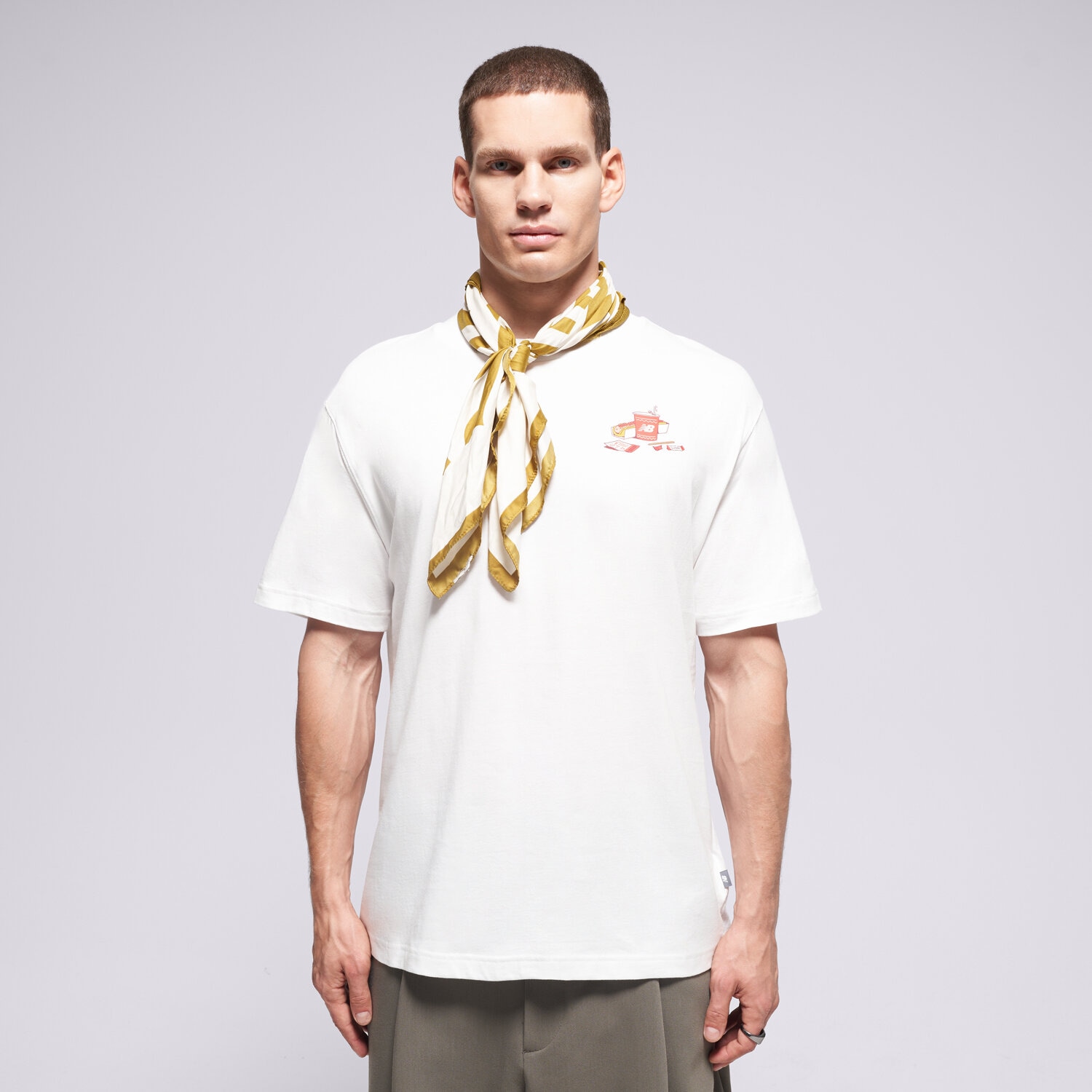 Herren T-Shirt NEW BALANCE T-SHIRT SPECTATOR T-SHIRT MT53931WT Weiß