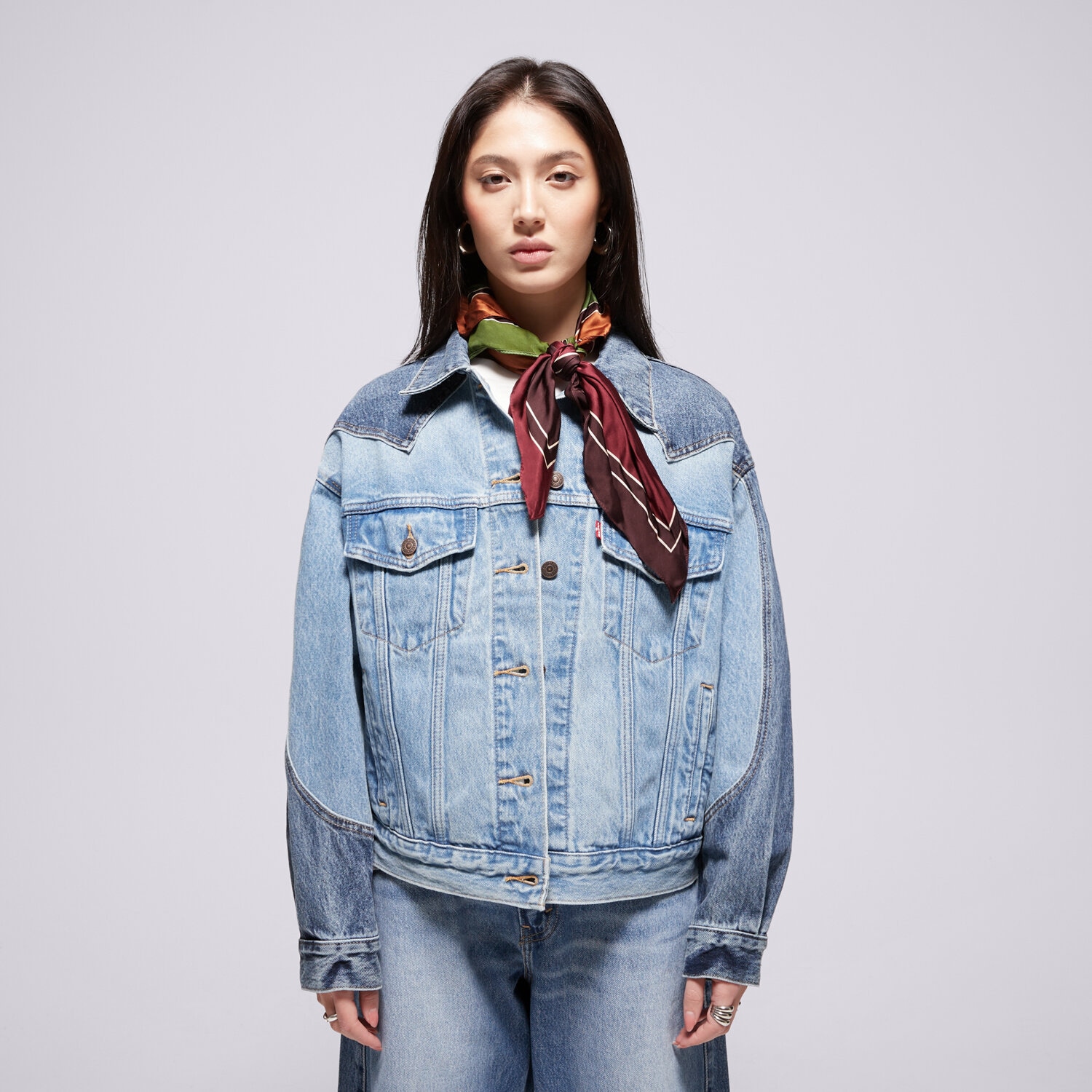 Damen Übergangsjacke LEVI'S JACKE 90S WESTERN PIECED TRCKR WORN IN 003RS-0000 Blau
