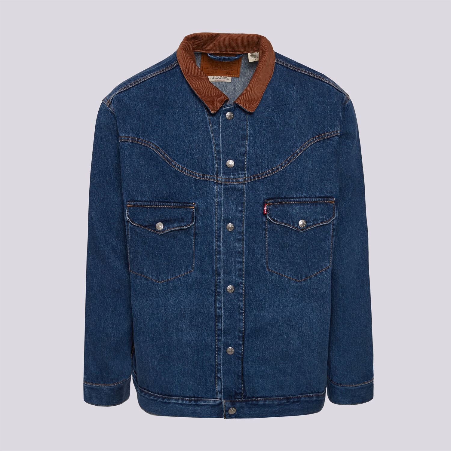 Herren Hemd LEVI'S HEMD WESTERN INSPIRED TRUCK DARK INDIGO - WORN IN 002WN-0000 Blau