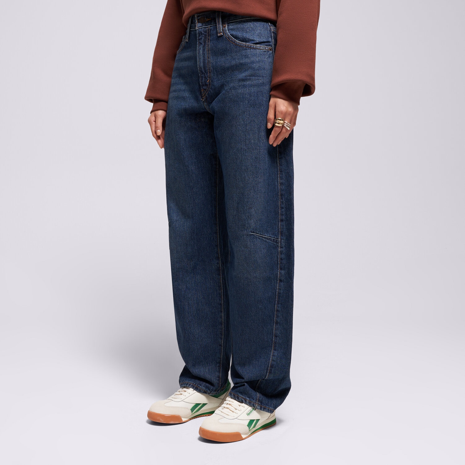 Damen Hosen LEVI'S HOSE CINCH BARREL DARK INDIGO WORN IN 003V5-0001 Dunkelblau