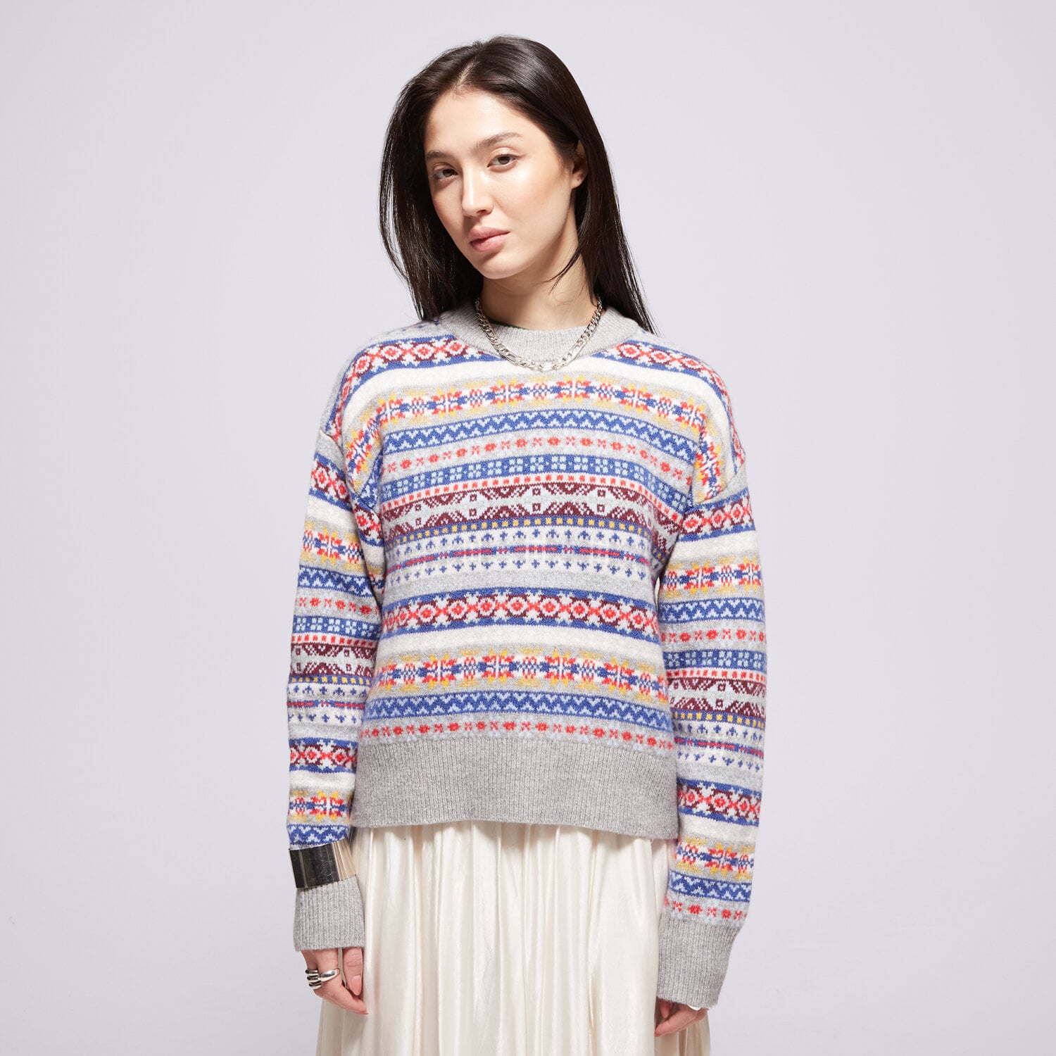 Damen T-Shirt LEVI'S PULLOVER INES SWEATER MULTI-COLOR 0037V-0003 Multicolor