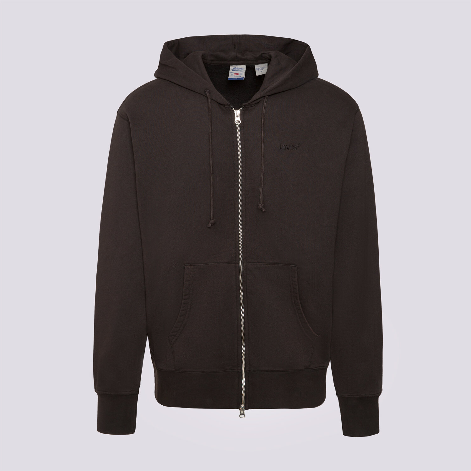 Herren LEVI'S SWEATSHIRT MIT REIßVERSCHLUSS   AUTHENTIC FULL ZIP BL A9265-0000 Schwarz