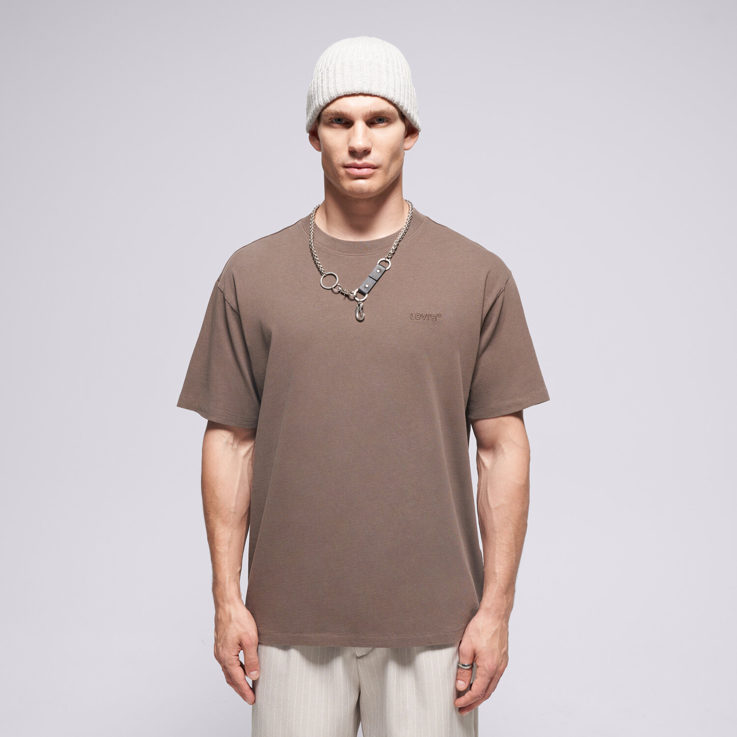 Herren T-Shirt LEVI'S T-SHIRT RED TAB VINTAGE TEE BROWNS A0637-0175 Braun