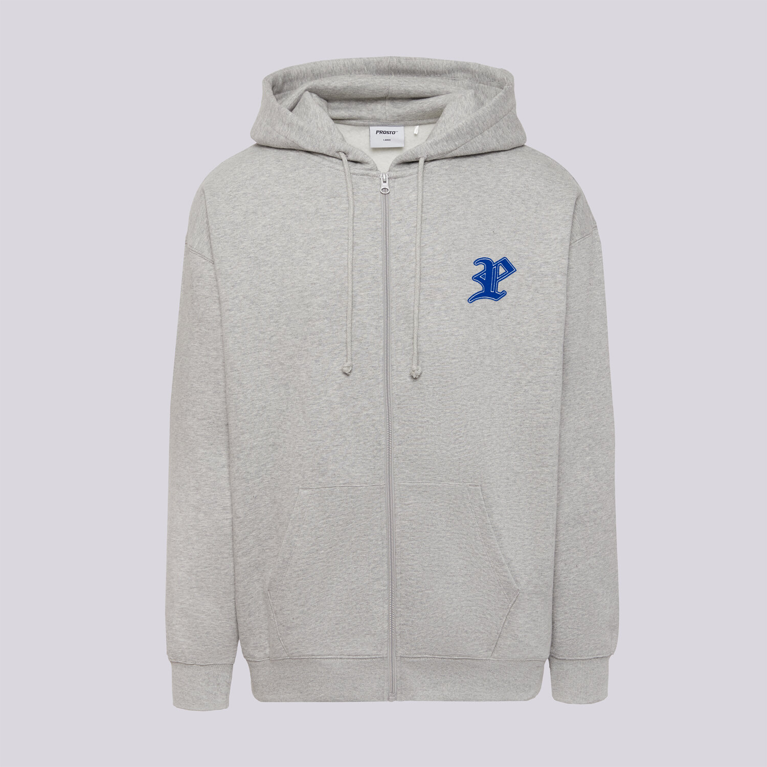 Herren PROSTO SWEATSHIRT MIT REIßVERSCHLUSS   ZIP HOODIE GHOTIC P G KL252MSWE2121 Grau