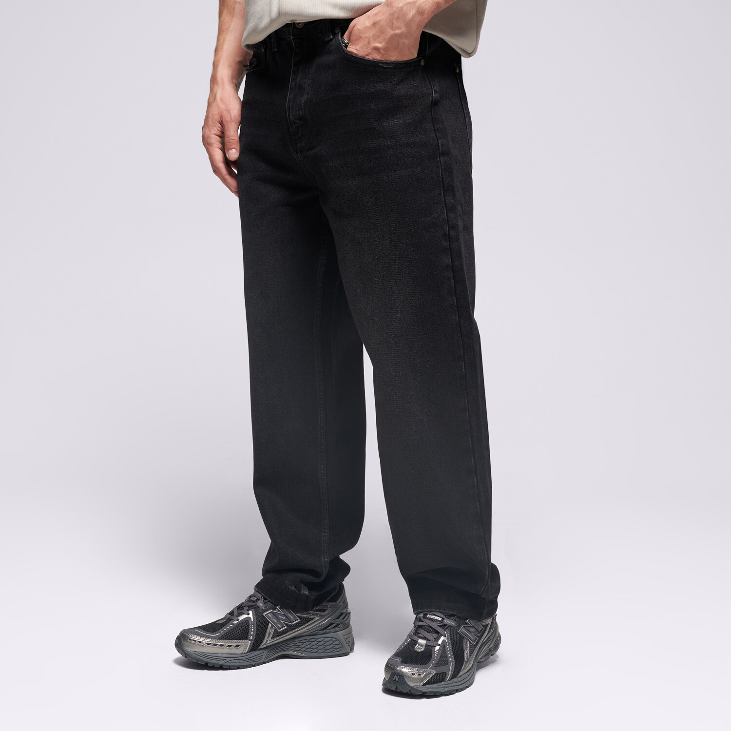 Herren Hosen PROSTO HOSE JEANS REGULAR BUNKER GRAPHITE KL252MPAN3021 Schwarz