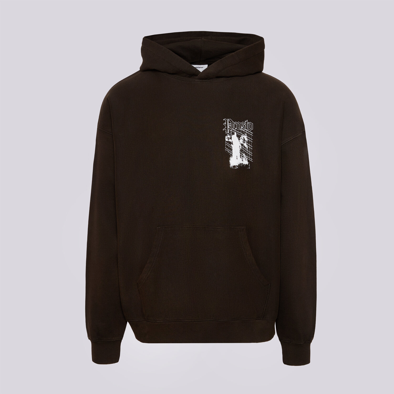 Herren PROSTO HOODIE HOODIE SHADOW WASHED BLACK KL252MSWE2051 Grau
