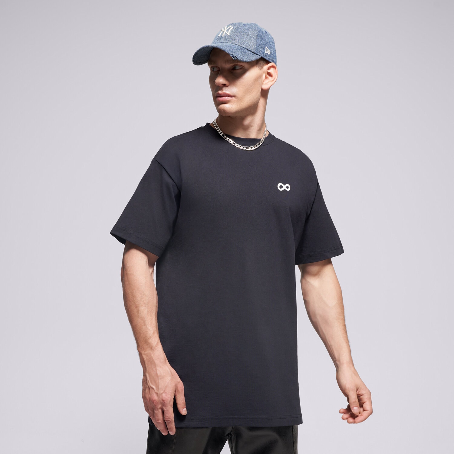 Herren T-Shirt PROSTO T-SHIRT INFINITY D BLACK KL252MTEE1172 Schwarz