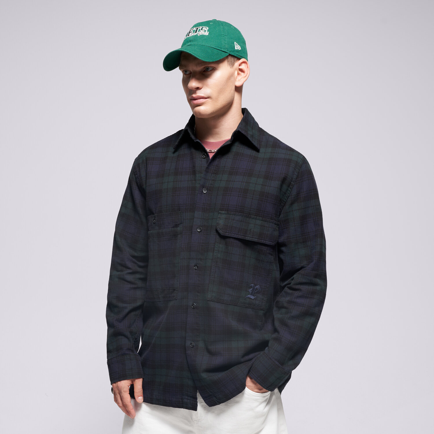 Herren Hemd PROSTO HEMD SHIRT CHECK NAVY KL252MOTH4012 Multicolor