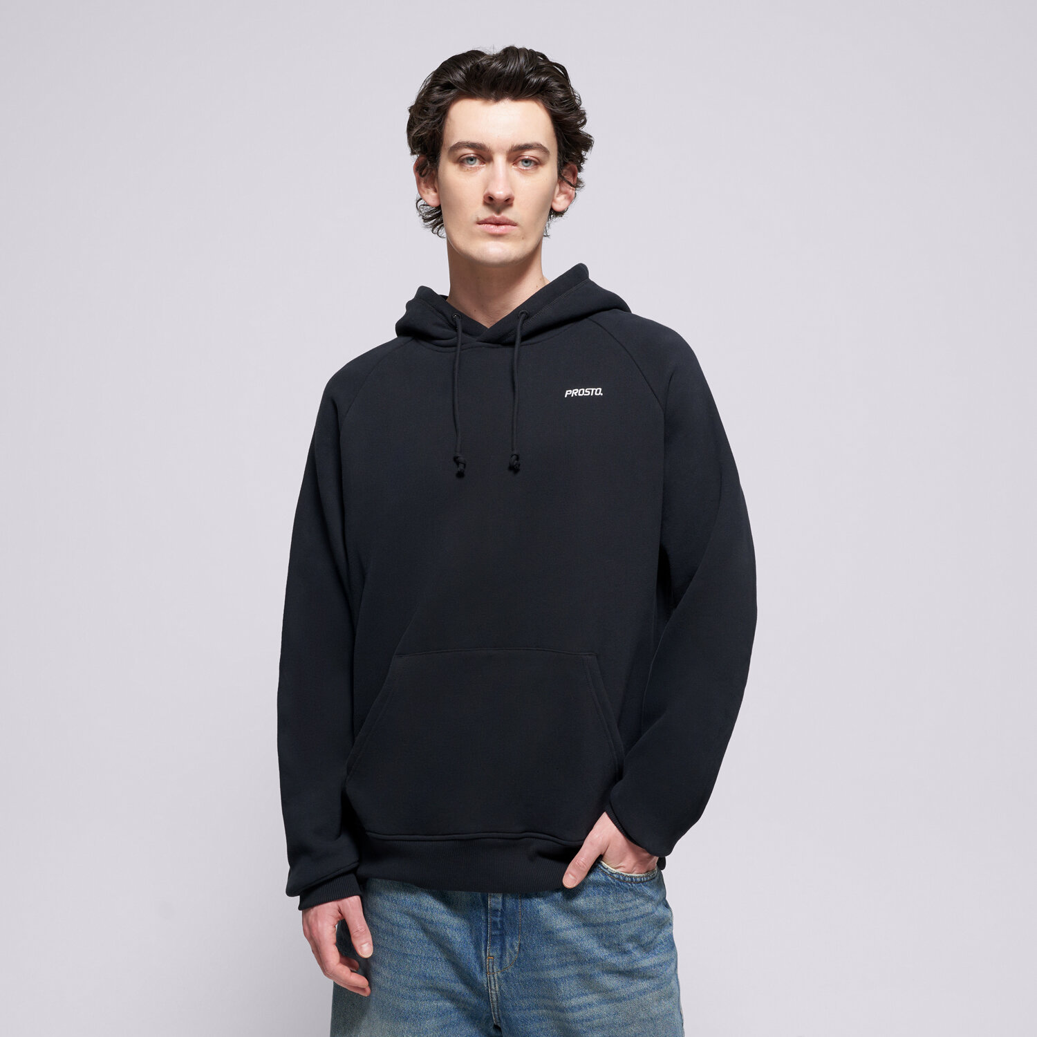 Herren PROSTO HOODIE HOODIE SKIZZLE WASHED BLACK KL252MSWE2181 Schwarz