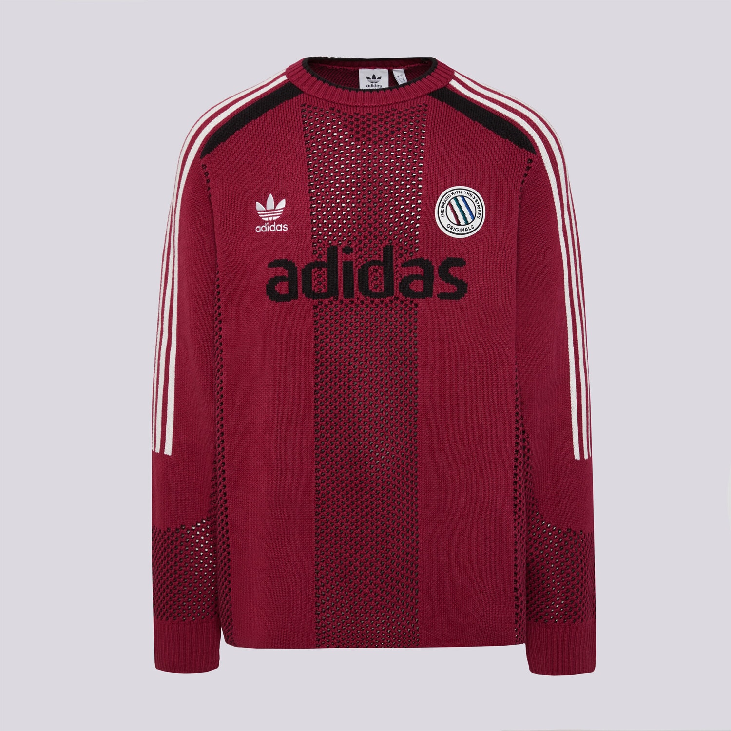 Herren ADIDAS PULLOVER PULLOVER (LONG SLEEVE) KQ5086 Dunkelrot