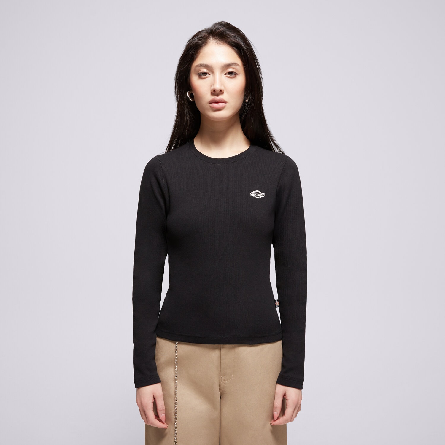 Damen T-Shirt DICKIES T-SHIRT GLADEVILLE TEE LS W DK0A87QABLK1 Schwarz