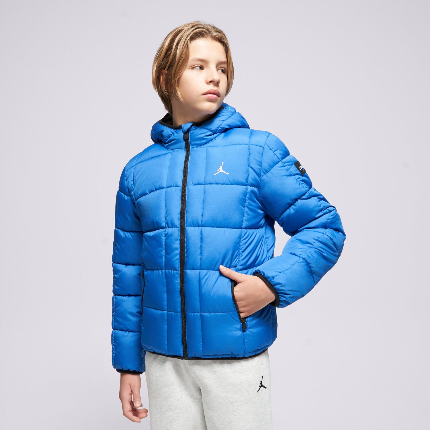 Kinder Übergangsjacke JORDAN JACKE JDN ESSENTIAL MDWT PUFFER BOY 95F009-BB7 Blau