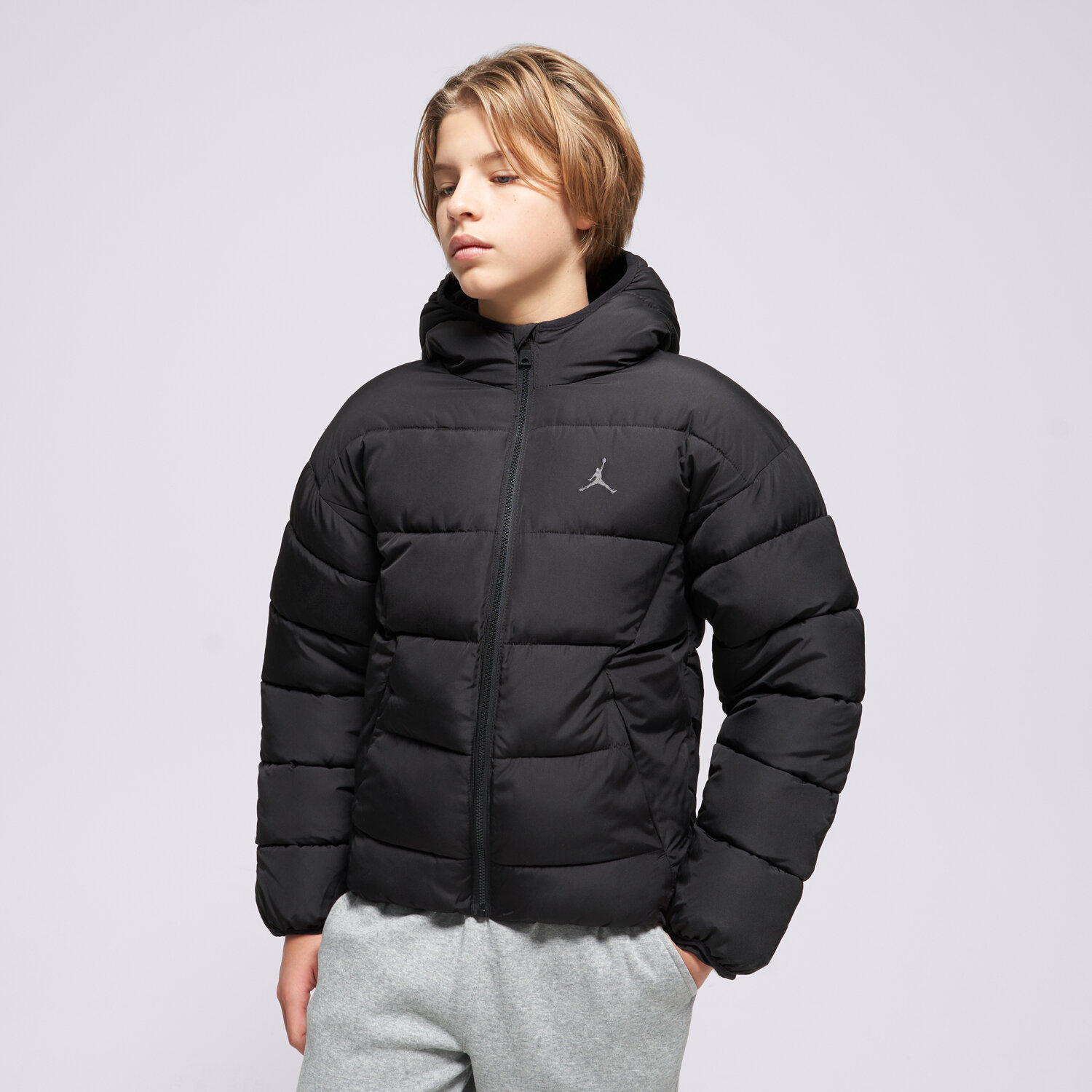 Kinder Übergangsjacke JORDAN JACKE WINTER M J BROOKLYN PUFFER B 95F014-023 Schwarz