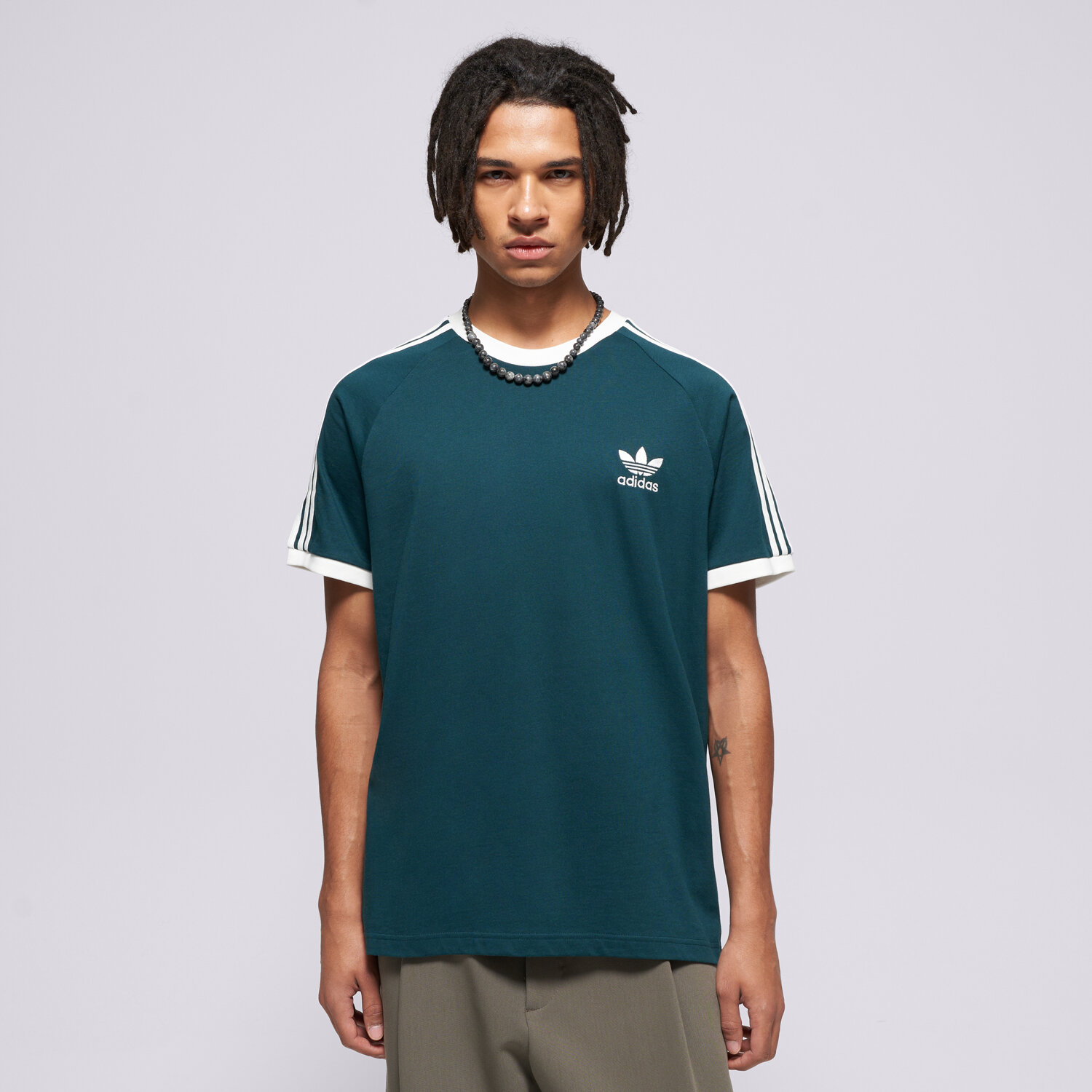 Herren T-Shirt ADIDAS T-SHIRT 3-STRIPES TEE JY1374 Grün