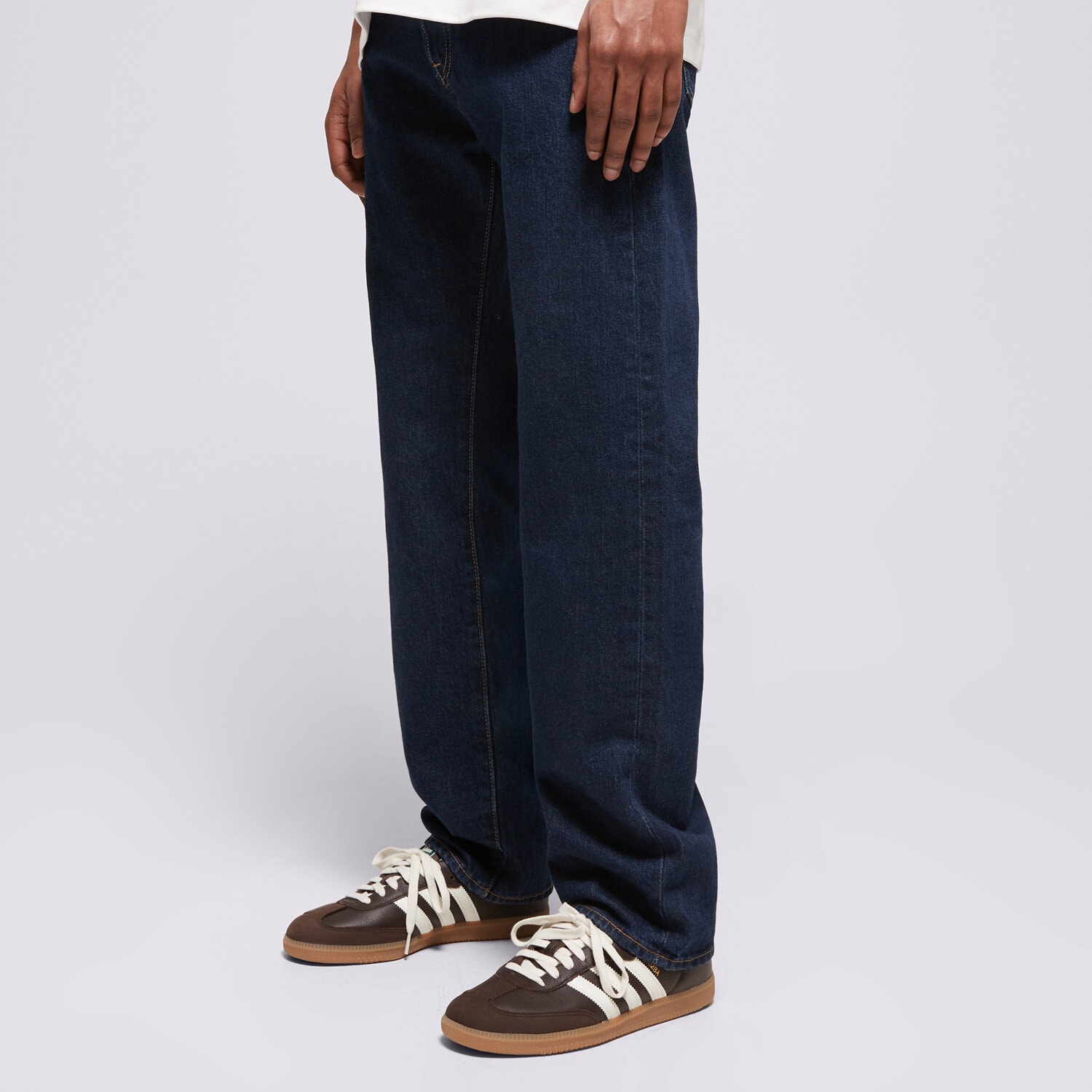 Herren Hosen LEVI'S HOSE 501® 93 STRAIGHT DARK INDIGO - FLAT FINISH 79830-0344 Blau