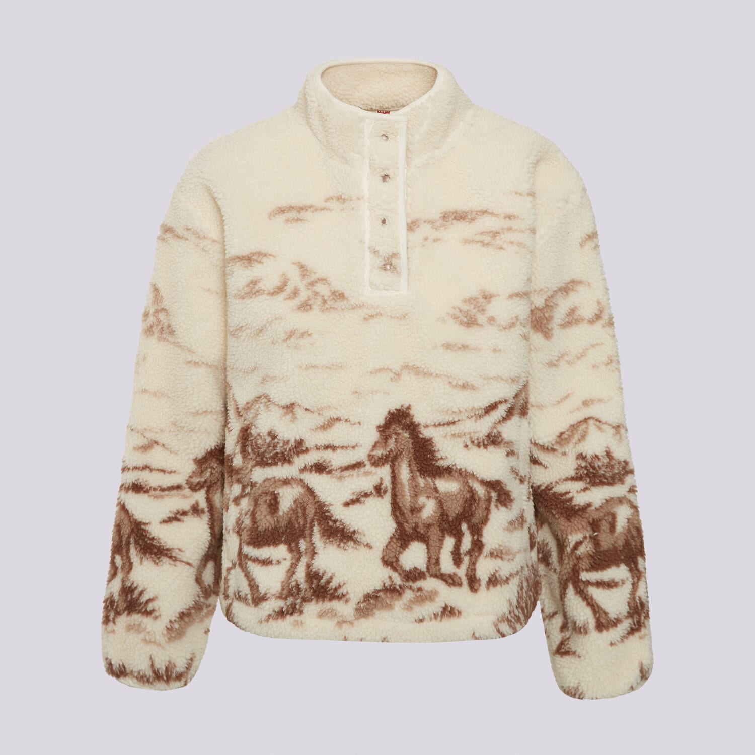 Damen LEVI'S FLEECESHIRT KASEY SHERPA   PULLOVER OW NEUTRALS 003ZA-0000 Braun